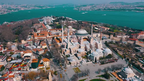 Aerial View of Hagia Sophia alt