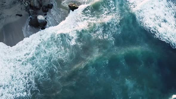 aerial photography ocean coast