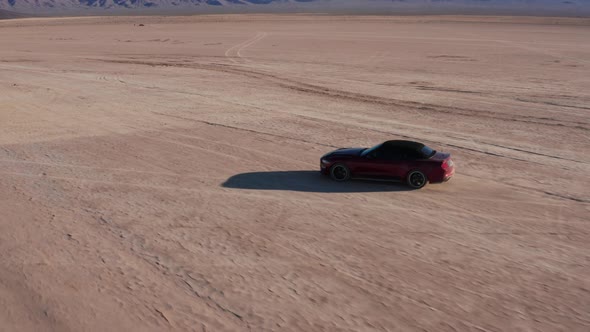 Red Sport Car Aerial alt