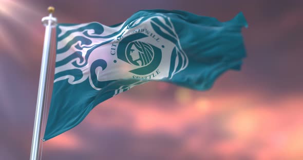 Seattle City Flag, United States alt