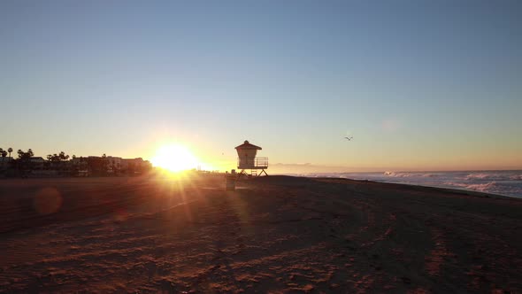 Lifeguard Tower Sunrise