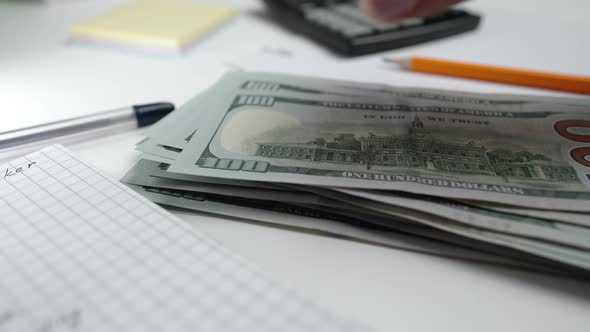 Closeup View of Dollars alt