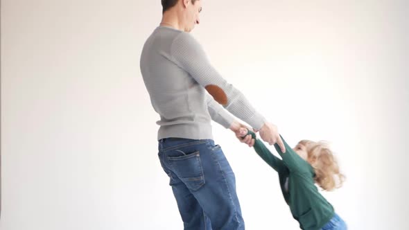 Happy Family on a White Background Isolated alt