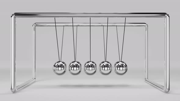 Newton's cradle  - 3d animation alt