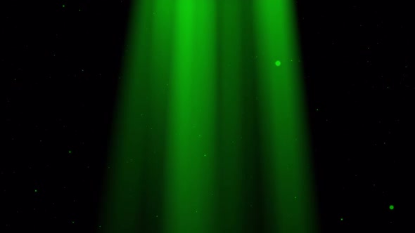 Green Light Rays With Particle Dust alt