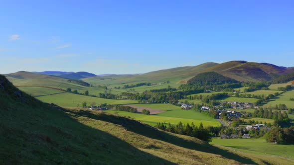 Scottish Borders Village In Summer