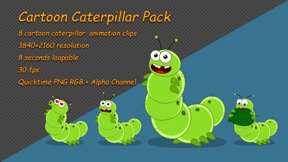 Cartoon Caterpillar Pack