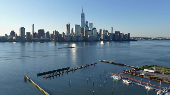New York City - Manhattan Skyline and Hudson River