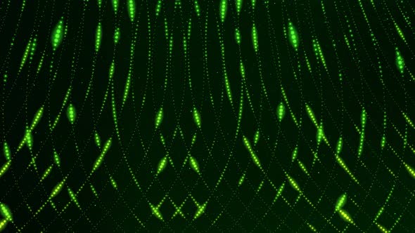 Green Color Glowing Grid Line Particle Animated Background alt