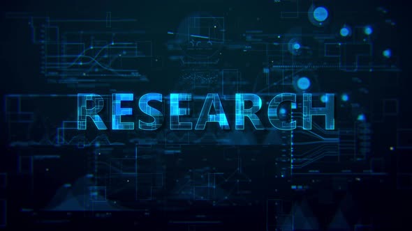 Research Digital Data Text 4k