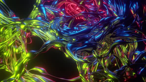 Abstract rotation of an unknown multicolored substance. Of course in space. alt