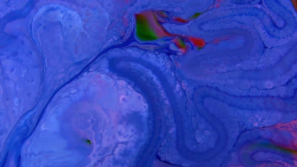 Colorful Liquid Ink Colors Blending Burst Swirl Fluid 39