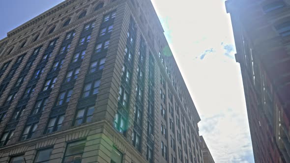 New York City Streets With Blocks Of Apartments And Buildings alt