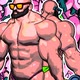 Cartoon bodybuilders bicep curl - VideoHive Item for Sale