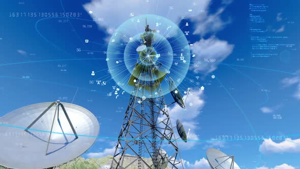 5g Communication Base Station And Radar Receive And Transmit Signals