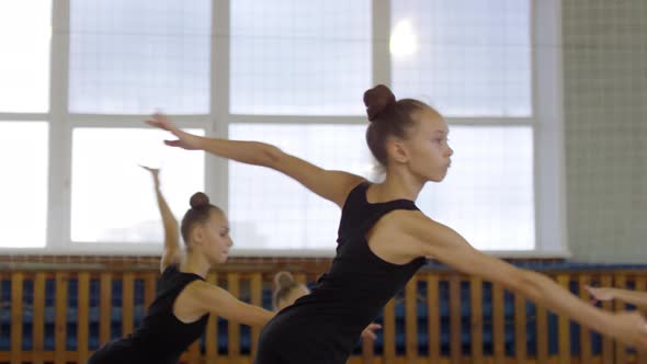 Girls Spinning in Lord of Dance Position alt