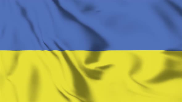 4K Ukraine Flag - Loopable