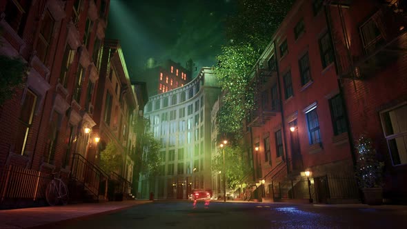 Winter Street Background Animation 1