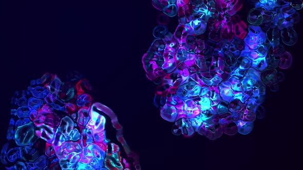 Bubbles Burst | Magic Fluid Particles Explosion Animation alt