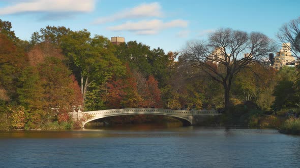 Central Park Lake in the Fall