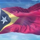 4K 3D East Timor Flag 