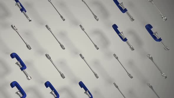 The tool kit includes a wrench, clamp, bracket alt