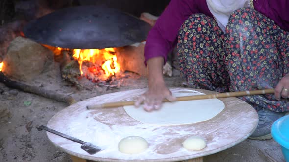 Anatolian Woman Baking Bread