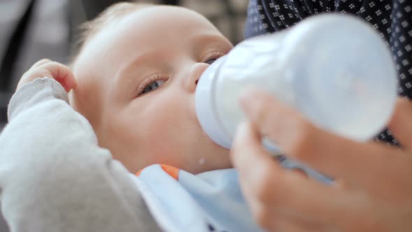 Feeding Baby With Milk