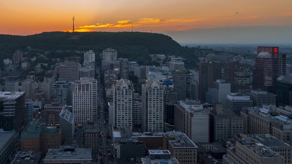 Montreal City Sunset