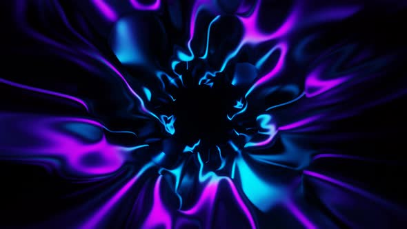 Abstract Purple and Blue Neon Tunnel Loop Animation alt