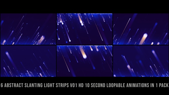 Slanting Light Strips Blue V01