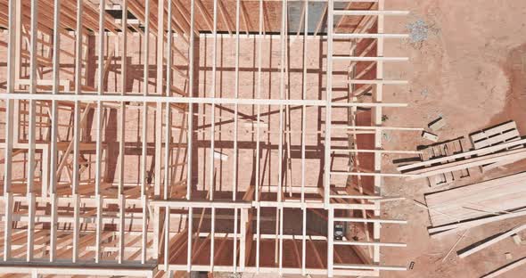 Wood Building Frame Structure on a New Development alt