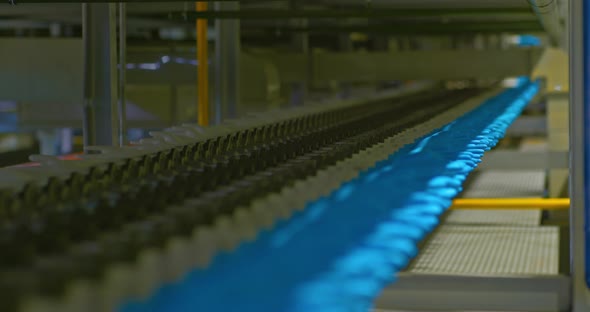 Workshop for Conveyor Production of Rubber Gloves Glove Blanks are Dressed on Molds alt