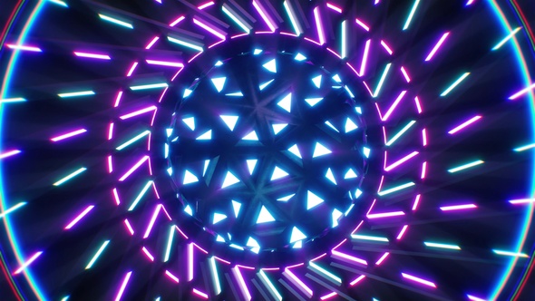 Bouncing Glow Lights Disco Ball Vj Loop alt