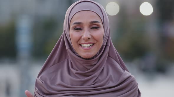 Female Portrait Outdoors Islamic Girl Young Adult Muslim Woman Friendly Smiling Lady Student Wearing alt