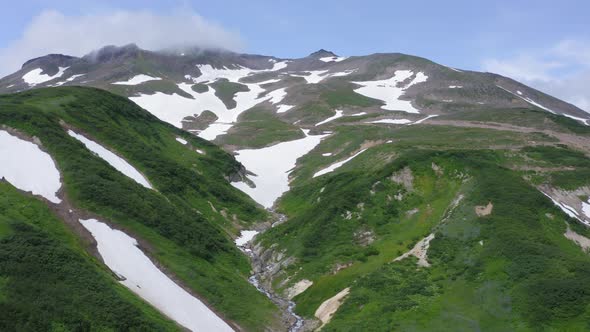 Fumarole Fields on The Small Valley of Geysers