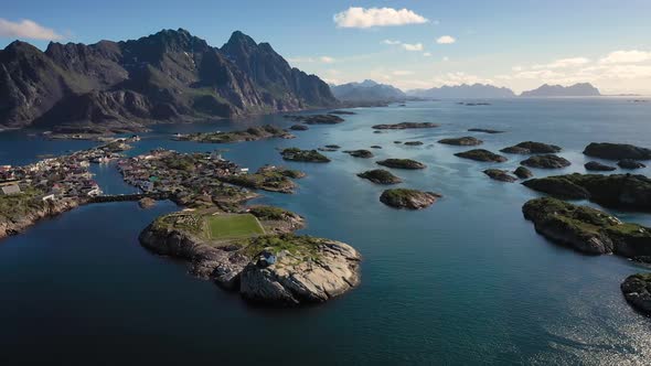 Henningsvaer Lofoten Is an Archipelago in the County of Nordland, Norway alt