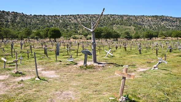 Sad Hill Cementery a Location of One of the Scenes From the Movie The Good the Ugly and the Bad alt