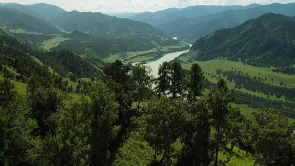 Mountain Landscape in the Russian Region of Altai alt