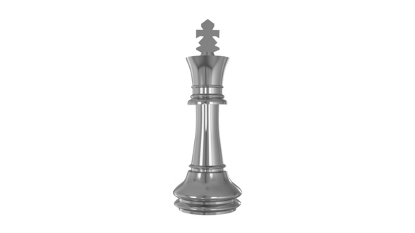 Silver Chess Pieces King alt