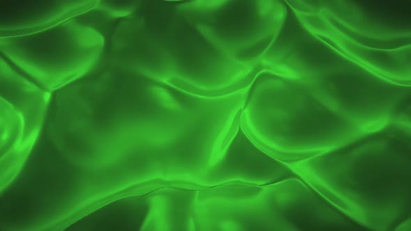 Abstract Liquid Wave Green Background
