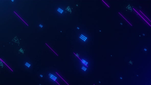 Abstract Neon Elements Background