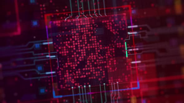 Abstract Circuit Chip Board digital Background alt