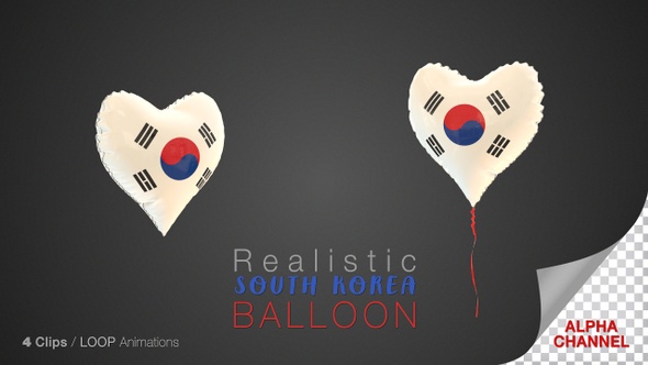 South Korea Heart Shape Balloons alt