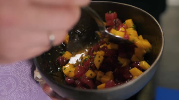 Salmon Tuna Mango Mix Chef Nori Pokebowl Tartar Tartare alt