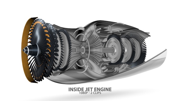 Inside Jet Engine