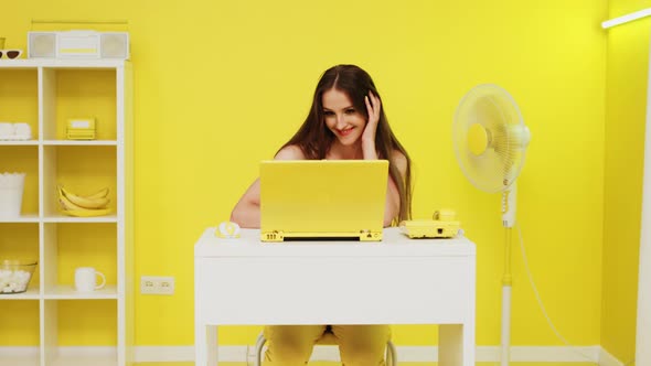 Woman Office Routine at Workplace alt