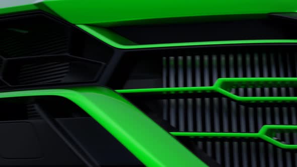 3D Concept of Changing the Color of the Car Body While Driving on the Road alt