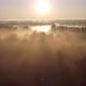 Flying Over Fog Against Sun - VideoHive Item for Sale