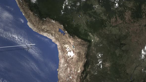 Airliner Flying To Santa Cruz De La Sierra alt